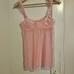 Pink Lace Nightgown